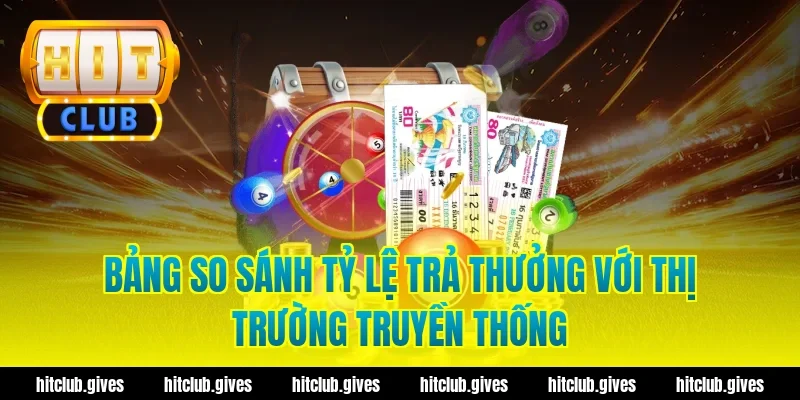 Bảng So Sánh Tỷ Lệ Trả Thưởng Với Thị Trường Truyền Thống
