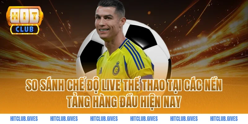 So Sánh Chế Độ Live Thể Thao Tại Các Nền Tảng Hàng Đầu Hiện Nay